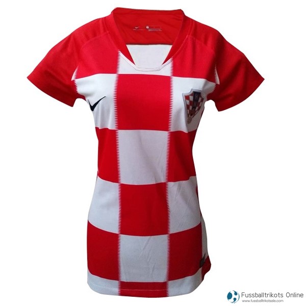 Kroatien Trikot Heim Damen 2018 Rote Fussballtrikots Günstig